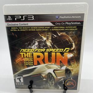 Need For Speed The Run Limited Edition Sony PlayStation 3 PS3 CIB